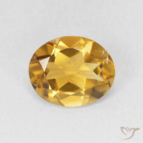 2.79ct 天然 ゴールド シトリン, 楕円形, VVS