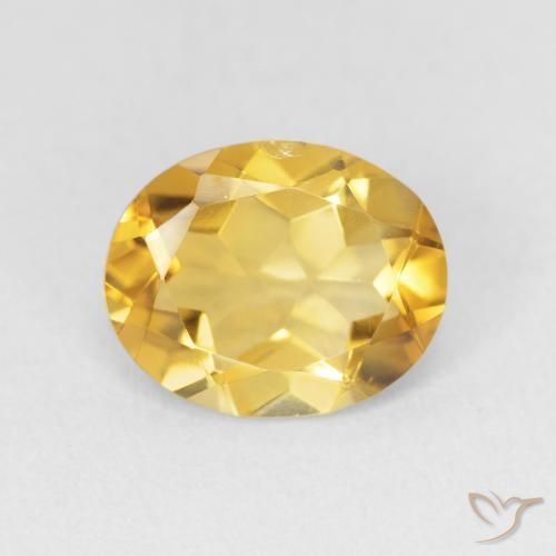 2.63ct 天然 ゴールド シトリン, 楕円形, VVS