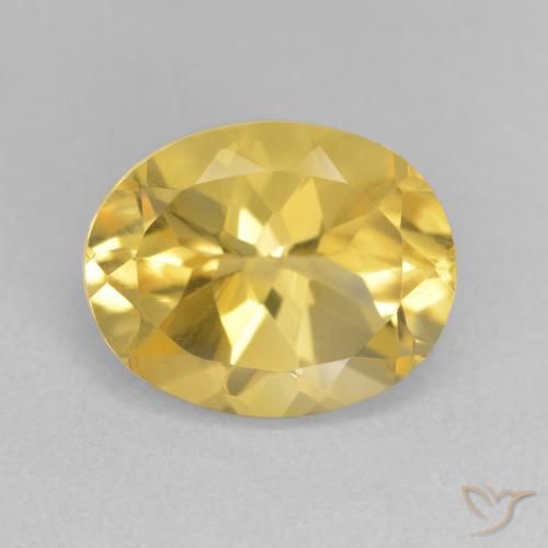 3.82ct 天然 ゴールドオレンジ シトリン, 楕円形, VVS-VS