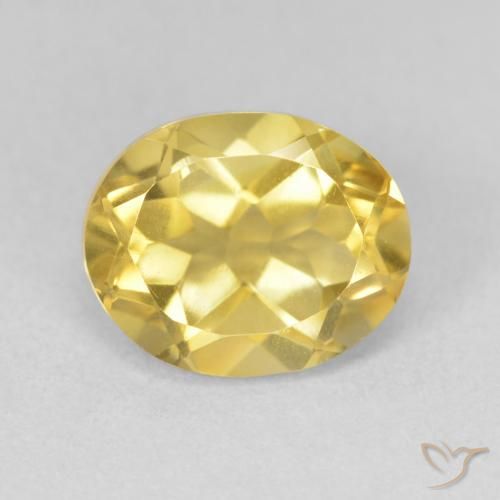 3.40ct 天然 ゴールドオレンジ シトリン, 楕円形, VVS-VS