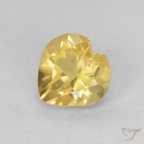 0.71ct 天然 ゴールド シトリン, 心臓, VVS