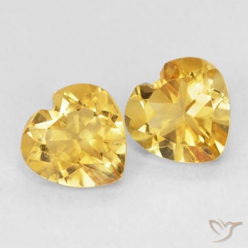 Shop natural 1.45ct ゴールド シトリン gems, 心臓, from ブラジル at GemSelect. In stock, global shipping!
