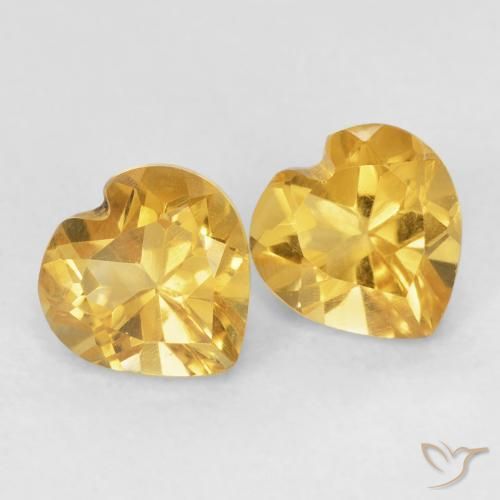 Shop natural 1.55ct ゴールド シトリン gems, 心臓, from ブラジル at GemSelect. In stock, global shipping!