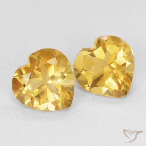 Shop natural 1.42ct ミディアムゴールデン シトリン gems, 心臓, from ブラジル at GemSelect. In stock, global shipping!