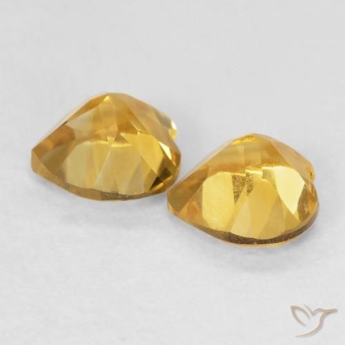 Shop natural 1.42ct ミディアムゴールデン シトリン gems, 心臓, from ブラジル at GemSelect. In stock, global shipping!