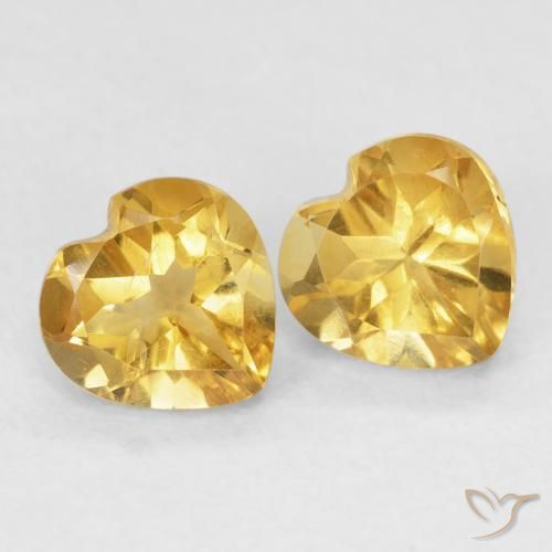 Shop natural 1.51ct ミディアムゴールデン シトリン gems, 心臓, from ブラジル at GemSelect. In stock, global shipping!
