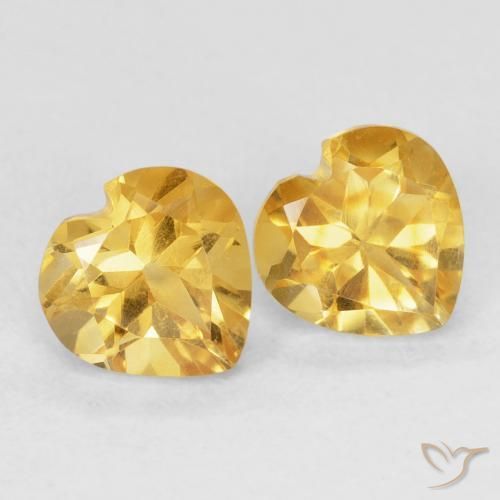 Shop natural 1.52ct ミディアムゴールデン シトリン gems, 心臓, from ブラジル at GemSelect. In stock, global shipping!
