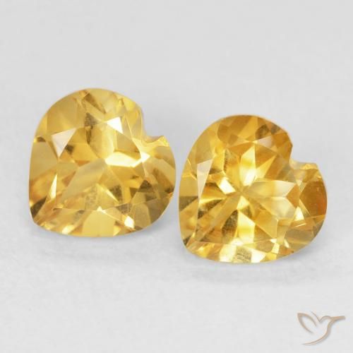 Shop natural 1.52ct ミディアムゴールデン シトリン gems, 心臓, from ブラジル at GemSelect. In stock, global shipping!