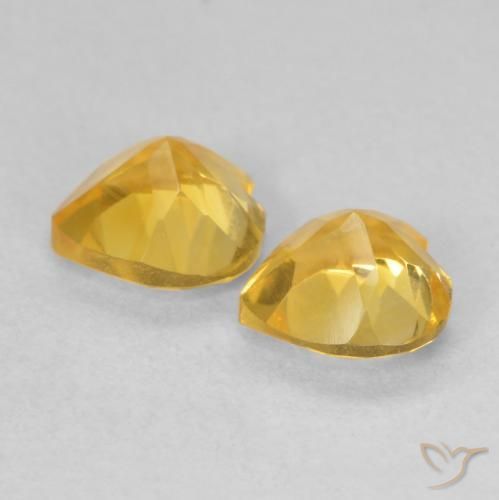 Shop natural 1.39ct 明るいゴールド シトリン gems, 心臓, from ブラジル at GemSelect. In stock, global shipping!