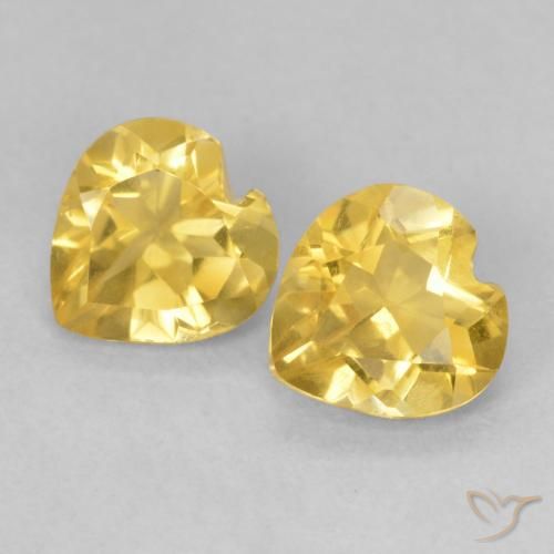 Shop natural 1.25ct ミディアムゴールデン シトリン gems, 心臓, from ブラジル at GemSelect. In stock, global shipping!