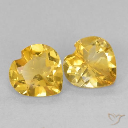 Shop natural 1.30ct ゴールド シトリン gems, 心臓, from ブラジル at GemSelect. In stock, global shipping!