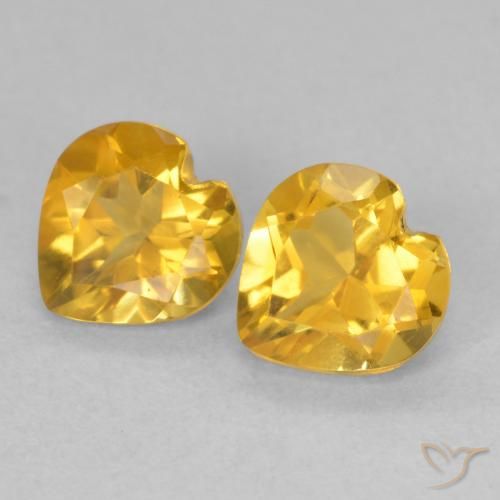 Shop natural 1.40ct 明るいゴールド シトリン gems, 心臓, from ブラジル at GemSelect. In stock, global shipping!
