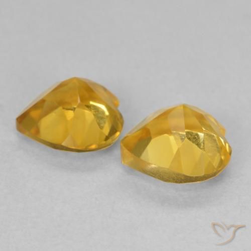 Shop natural 1.40ct 明るいゴールド シトリン gems, 心臓, from ブラジル at GemSelect. In stock, global shipping!
