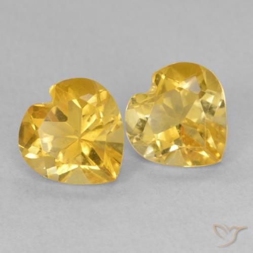 Shop natural 1.48ct ゴールド シトリン gems, 心臓, from ブラジル at GemSelect. In stock, global shipping!