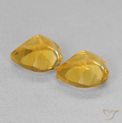 Shop natural 1.41ct 濃いゴールド シトリン gems, 心臓, from ブラジル at GemSelect. In stock, global shipping!