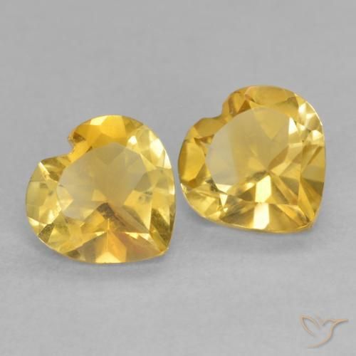 Shop natural 1.31ct 明るいゴールド シトリン gems, 心臓, from ブラジル at GemSelect. In stock, global shipping!