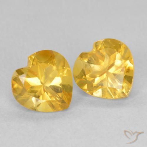 Shop natural 1.40ct 明るいゴールド シトリン gems, 心臓, from ブラジル at GemSelect. In stock, global shipping!