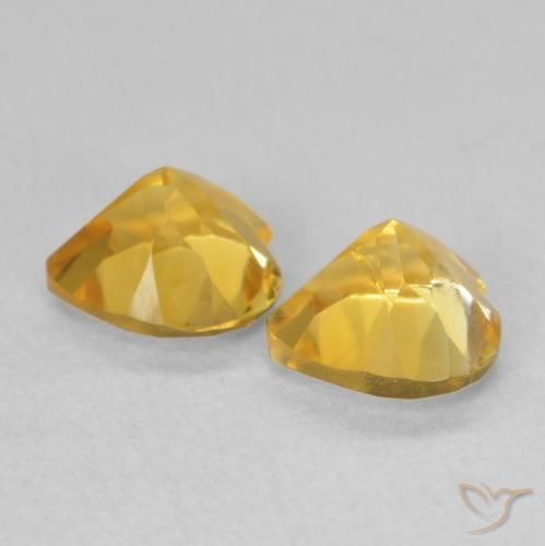 Shop natural 1.40ct 明るいゴールド シトリン gems, 心臓, from ブラジル at GemSelect. In stock, global shipping!