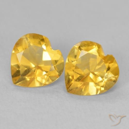 Shop natural 1.34ct ミディアムゴールデン シトリン gems, 心臓, from ブラジル at GemSelect. In stock, global shipping!