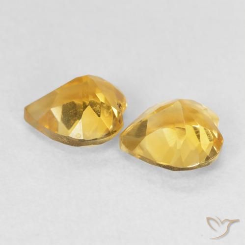 Shop natural 1.35ct 明るいゴールド シトリン gems, 心臓, from ブラジル at GemSelect. In stock, global shipping!