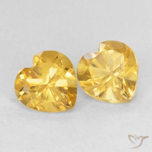 Shop natural 1.51ct ミディアムゴールデン シトリン gems, 心臓, from ブラジル at GemSelect. In stock, global shipping!