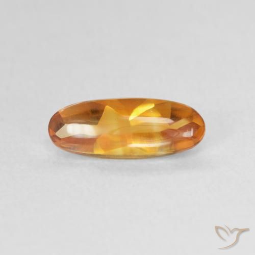 0.91ct 天然 ゴールド シトリン, 楕円形, 透明