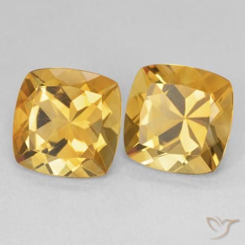 Shop natural 7.37ct 濃いゴールデンオレンジ シトリン gems, クッション, from ブラジル at GemSelect. In stock, global shipping!