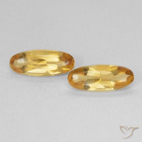 1.74ctw 天然 Medium Light-Golden シトリン, 楕円形, 透明
