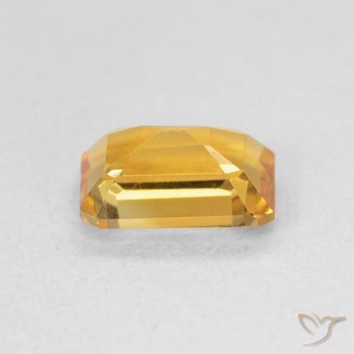 1.32カラットの天然Medium Light-Goldenシトリン、八角形 / エメラルドカット、VS