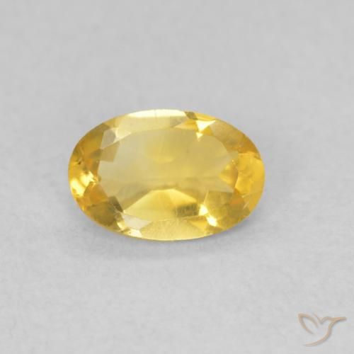 0.37ct 天然 ゴールド シトリン, 楕円形, VVS-VS