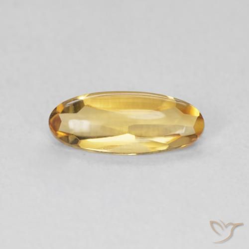 0.79ct 天然 Medium Light-Golden シトリン, 楕円形, 透明