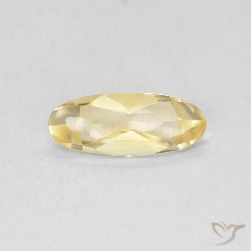 0.77ct 天然 ゴールド シトリン, 楕円形, 透明