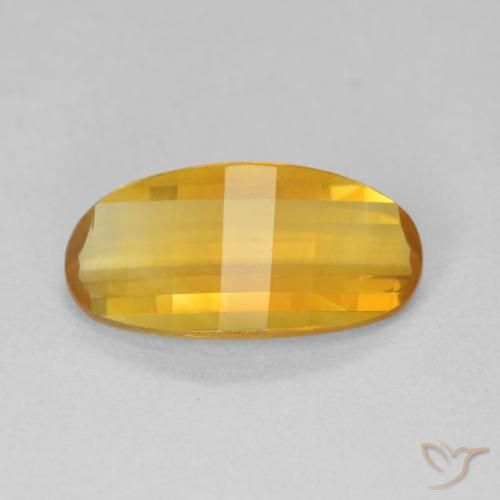 2.48カラットの天然Medium Light Orange-Goldシトリン、楕円形、VVS