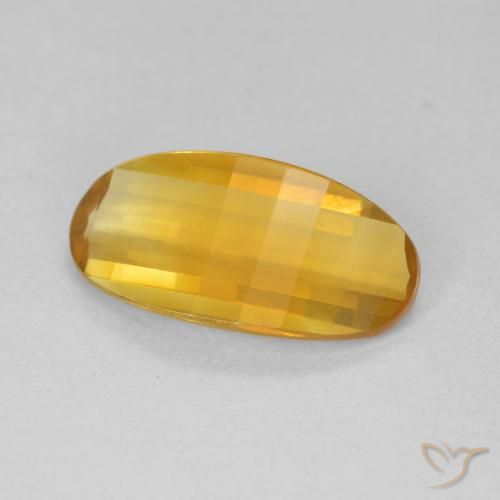2.48カラットの天然Medium Light Orange-Goldシトリン、楕円形、VVS