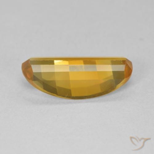 2.48カラットの天然Medium Light Orange-Goldシトリン、楕円形、VVS