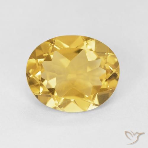 3.97ct 天然 ゴールドオレンジ シトリン, 楕円形, VVS-VS