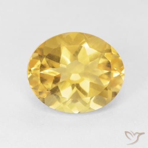 4.72ct 天然 ゴールドオレンジ シトリン, 楕円形, VVS-VS