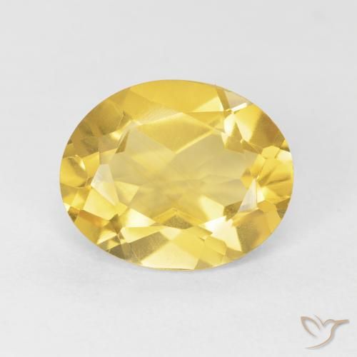 3.91ct 天然 ゴールドオレンジ シトリン, 楕円形, VVS-VS