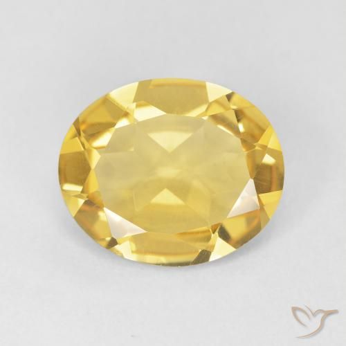 3.71ct 天然 ゴールドオレンジ シトリン, 楕円形, VVS-VS