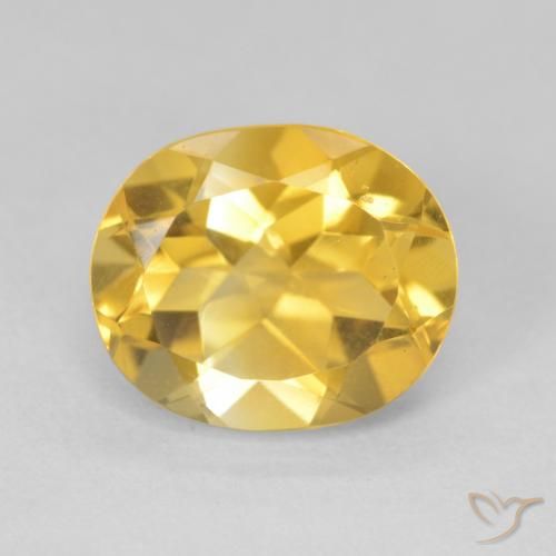 4.67ct 天然 ゴールド シトリン, 楕円形, VVS