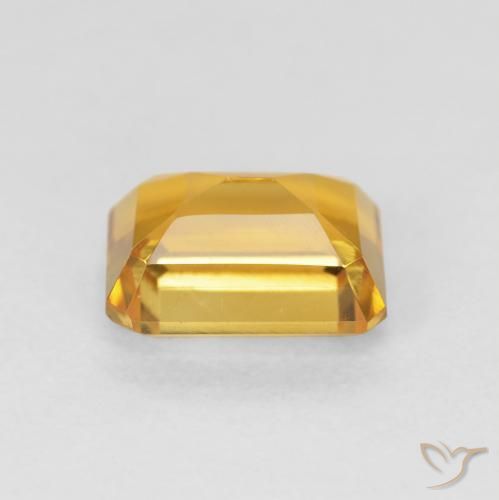 1.62カラットの天然Medium Light-Goldenシトリン、八角形 / エメラルドカット、VVS-VS
