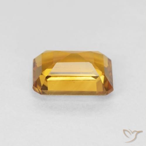 1.39カラットの天然Medium Light-Goldenシトリン、八角形 / エメラルドカット、VVS-VS