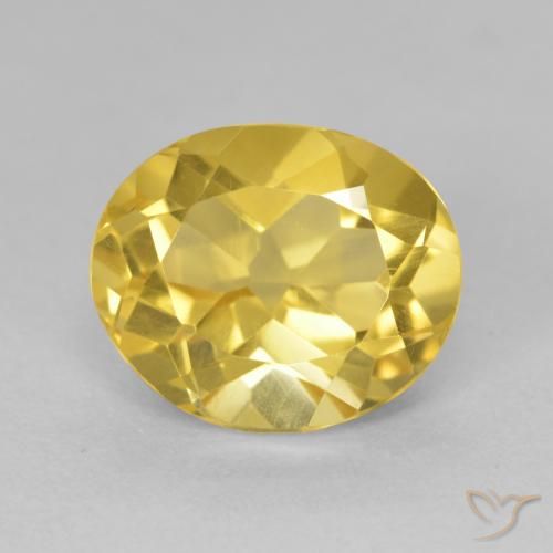 4.57ct 天然 ゴールドオレンジ シトリン, 楕円形, VVS