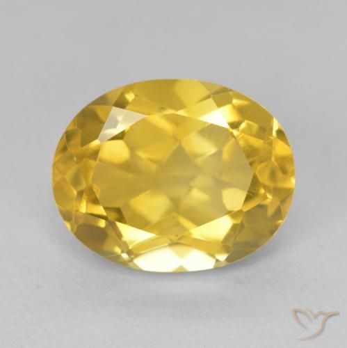 4.51ct 天然 ゴールドオレンジ シトリン, 楕円形, VVS