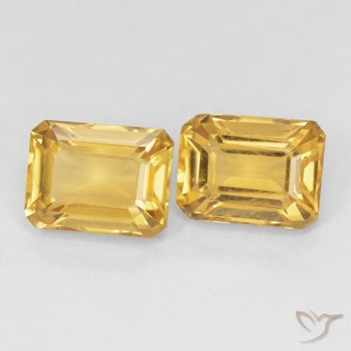 Shop natural 3.44ct 濃いゴールド シトリン gems, 八角形 / エメラルドカット, from ブラジル at GemSelect. In stock, global shipping!