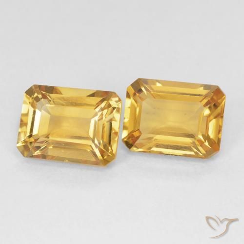 Shop natural 3.17ct 濃いゴールデンオレンジ シトリン gems, 八角形 / エメラルドカット, from ブラジル at GemSelect. In stock, global shipping!