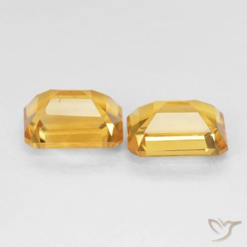 Shop natural 3.17ct 濃いゴールデンオレンジ シトリン gems, 八角形 / エメラルドカット, from ブラジル at GemSelect. In stock, global shipping!