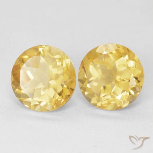 Shop natural 4.02ct ミディアムゴールド シトリン gems, ラウンド, from ブラジル at GemSelect. In stock, global shipping!