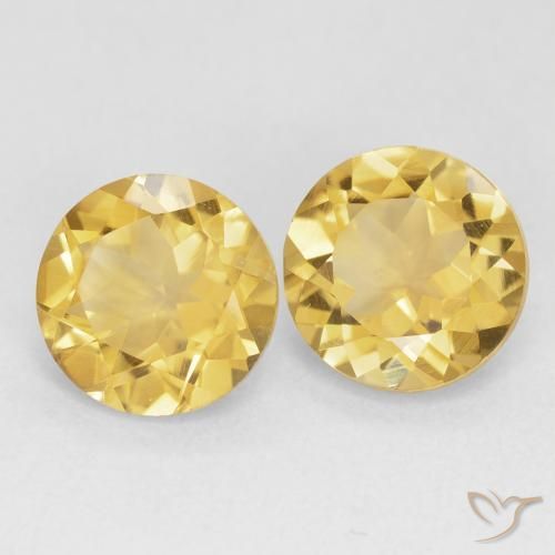 Shop natural 3.66ct ミディアムゴールド シトリン gems, ラウンド, from ブラジル at GemSelect. In stock, global shipping!