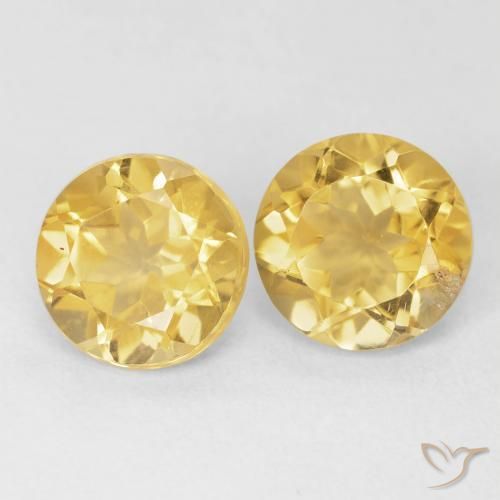 Shop natural 3.68ct ミディアムゴールド シトリン gems, ラウンド, from ブラジル at GemSelect. In stock, global shipping!